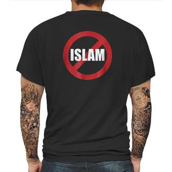 No Islam Warning Mens Back Print T-shirt | Favorety UK