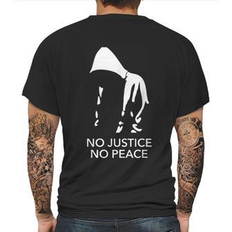 No Justice No Peace Black Lives Matter Mens Back Print T-shirt | Favorety