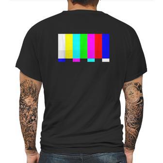 No Signal Television Screen Color Bars Test Pattern Mens Back Print T-shirt | Favorety UK