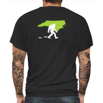 North Carolina State Bigfoot Hunter Mens Back Print T-shirt | Favorety AU