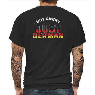 Not Angry Just German Deutschland Voice Germany Europe Mens Back Print T-shirt | Favorety DE