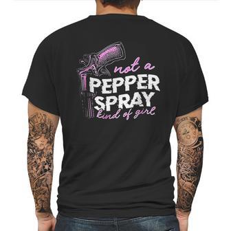 Not A Pepper Spray Kind Of Girl Mens Back Print T-shirt | Favorety CA