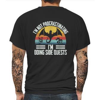 Im Not Procrastinating Im Doing Side Quests Rpg Dice Game Mens Back Print T-shirt | Favorety DE