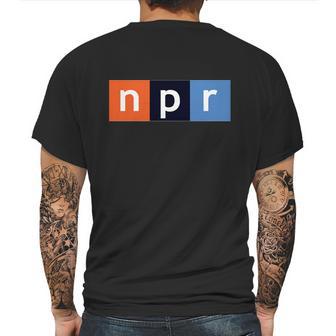 Npr National Public Radio Mens Back Print T-shirt | Favorety