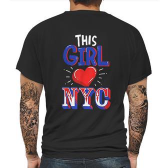 Nyc Girl New York Lover Mens Back Print T-shirt | Favorety UK