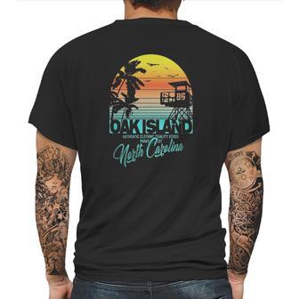 Oak Island North Carolina Beach Shirt Mens Back Print T-shirt | Favorety UK