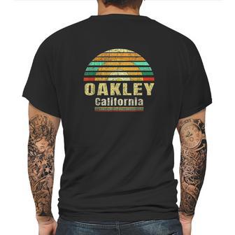 Oakley Ca California Home Vintage Gift Retro Sunset Mens Back Print T-shirt | Favorety AU