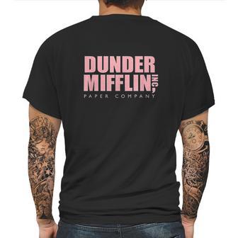 The Office Dunder Mifflin Logo Mens Back Print T-shirt | Favorety CA