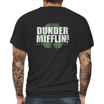 The Office Dunder Mifflin Recycle Comfortable Mens Back Print T-shirt | Favorety