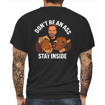 Official Arnold Schwarzenegger Stay Inside Mens Back Print T-shirt | Favorety