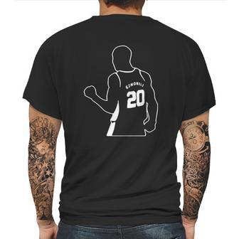 Official Gracias Manu Ginobili 20 Shirt Mens Back Print T-shirt | Favorety