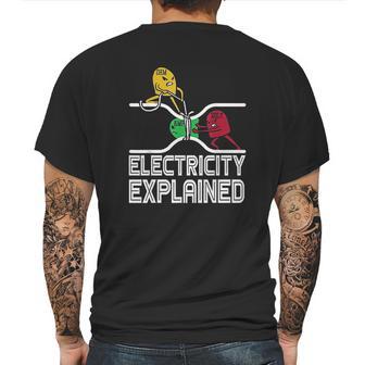 Ohm Volt Amp Electricity Explained Mens Back Print T-shirt | Favorety DE