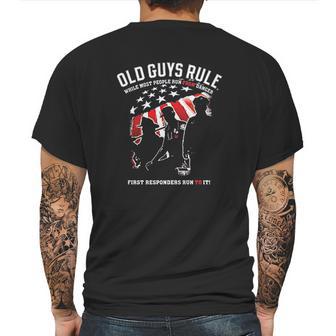 Old Guys Rule For Men First Responder Mens Back Print T-shirt | Favorety CA