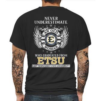 Old Man- Graduated From Etsu- East Tennessee State University Mens Back Print T-shirt | Favorety DE