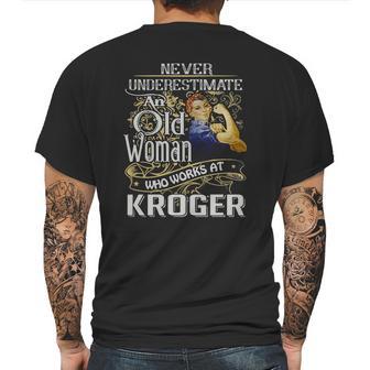 An Old Woman Who Works At Kroger Mens Back Print T-shirt | Favorety DE