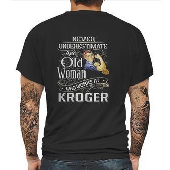 An Old Woman Who Works At Kroger Mens Back Print T-shirt | Favorety CA