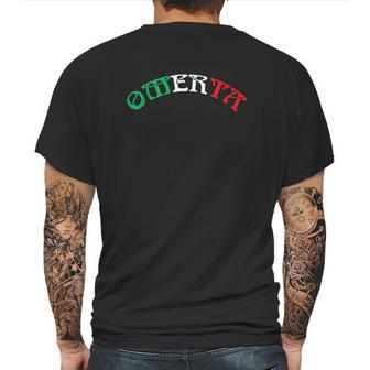 Omerta Italian Design Gift For Any Proud Italian Mens Back Print T-shirt | Favorety