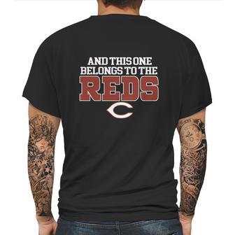 This One Belongs To The Reds Mens Back Print T-shirt | Favorety