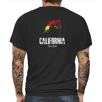 One Love California Bear Reggae Cali Vacation Tee Mens Back Print T-shirt | Favorety CA