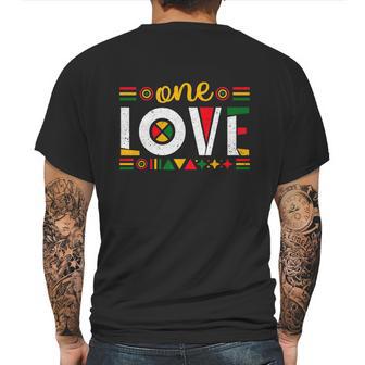 One Love Rasta Reggae Jamaica Music Lover Mens Back Print T-shirt | Favorety UK