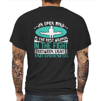 An Open Mind Is The Best Weapon In The Fight Between Light And Darkness Mens Back Print T-shirt | Favorety AU