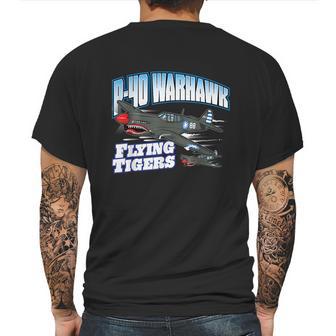 P40 Warhawk Flying Tigers Warbirds Mens Back Print T-shirt | Favorety DE