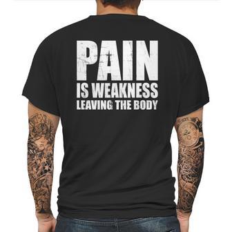 Pain Is Weakness Leaving The Body Mens Back Print T-shirt | Favorety DE