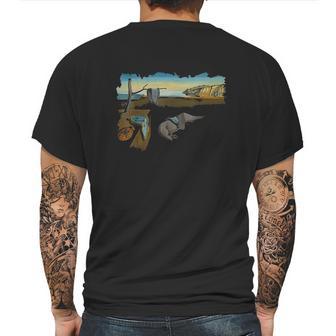 Painting By Dali Distress The Persistence Of Memory Famous Mens Back Print T-shirt | Favorety UK