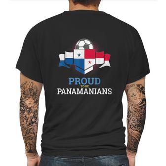 Panama Country World Soccer Team Flag Panamanians Beach Gift Mens Back Print T-shirt | Favorety UK