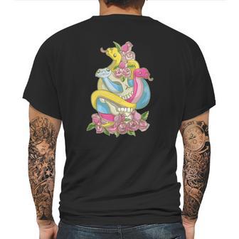 Pansexual Snake Kawaii Pastel Goth Subtle Pan Pride Mens Back Print T-shirt | Favorety UK