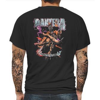 Pantera Official Cowboys From Hell Riding Skeleton Mens Back Print T-shirt | Favorety UK