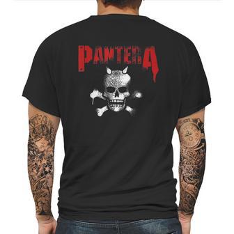 Pantera Official Horned Skull Stencil Mens Back Print T-shirt | Favorety DE