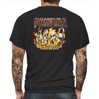 Pantera Official Vintage Flames Mens Back Print T-shirt | Favorety