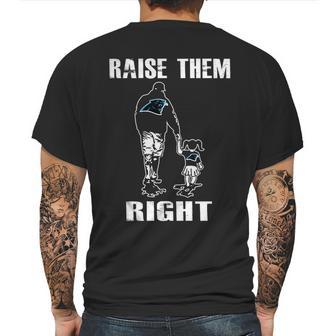 Panthers Dad And Daughter Raise Them Right Mens Back Print T-shirt | Favorety DE