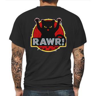 Parody Cat Rawr Logo Mens Back Print T-shirt | Favorety UK