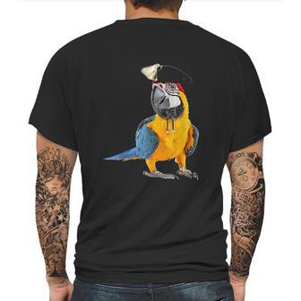 Parrot Of The Caribbean Bird Pirate Halloween Costume Gift Mens Back Print T-shirt | Favorety CA