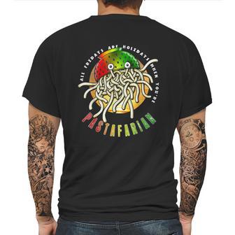 Pastafarian Flying Spaghetti Monster All Fridays Holidays Mens Back Print T-shirt | Favorety