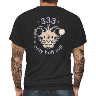 Pastel Goth 333 Only Half Evil Kawaii Mens Back Print T-shirt | Favorety DE