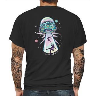 Pastel Goth Alien Abduction Aesthetic Spaceship Nu Goth Mens Back Print T-shirt | Favorety DE