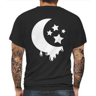 Pastel Goth Moon With Stars Kawaii Pastel Goth Design Gift Meaningful Gift Mens Back Print T-shirt | Favorety DE