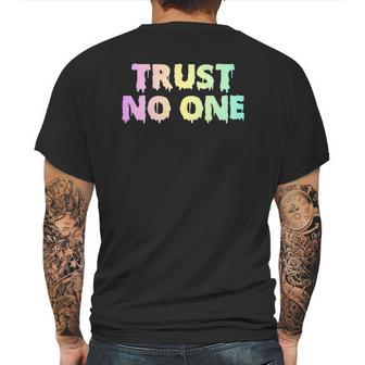 Pastel Goth Trust No One Mens Back Print T-shirt | Favorety CA