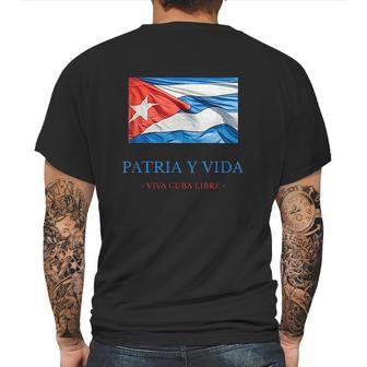 Patria Y Vida Viva Cuba Libre Mens Back Print T-shirt | Favorety UK