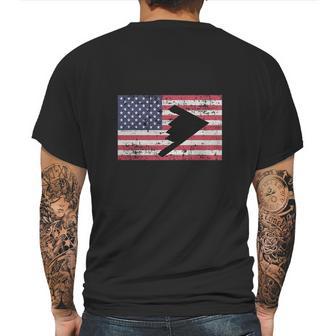 Patriotic B2 Stealth Bomber American Flag T-Shirt Mens Back Print T-shirt | Favorety DE