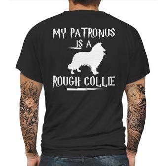 My Patronus Is A Rough Collie Dog Rough Collie Dog Mens Back Print T-shirt | Favorety