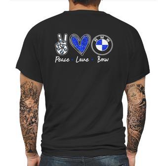 Peace Love Bmw Shirt Mens Back Print T-shirt | Favorety CA