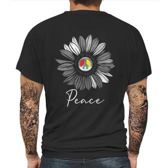 Peace Loving People Gift Graygiftscale With Spot Color Design Great Gift Mens Back Print T-shirt | Favorety UK