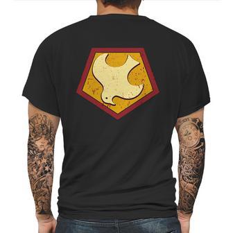 Peacemaker Superhero Emblem Mens Back Print T-shirt | Favorety CA