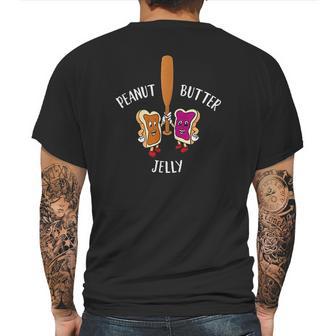 Peanut Butter Jelly Baseball Bat Best Friend Mens Back Print T-shirt | Favorety CA