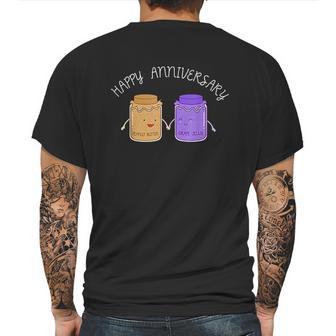 Peanut Butter Jelly Happy Anniversary Couple Goals Mens Back Print T-shirt | Favorety CA