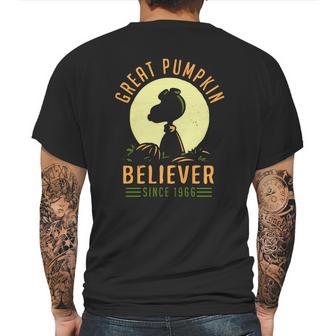 Peanuts Great Pumpkin Believer Since 1966 Shirt Mens Back Print T-shirt | Favorety DE